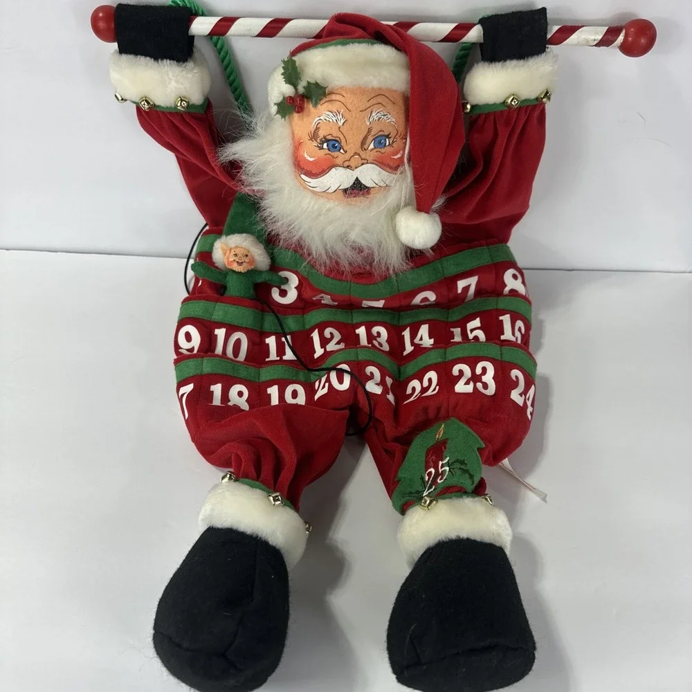 Annalee 2006 Santa Claus Advent Wall Countdown Christmas‎ Calendar Elf Marker